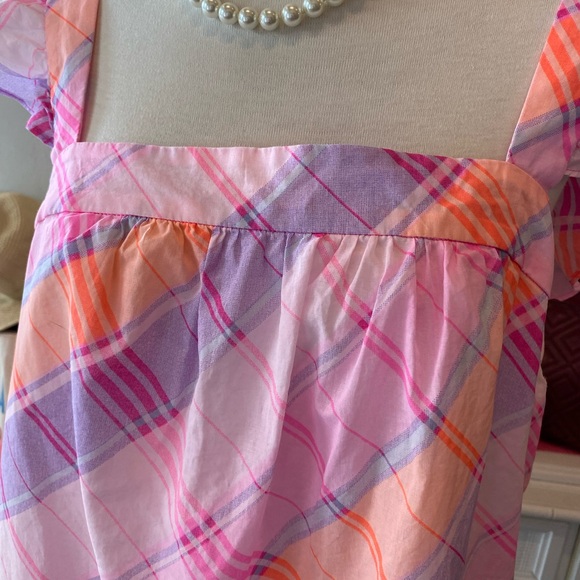 Lilly Pulitzer plaid Reyna tank top size Large - Picture 4 of 6